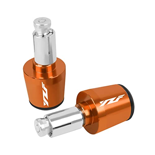 Motorrad Für YZF R1 YZF R6 YZFR6 YZF R125 YZFR15 R25 YZF R3 YZF R25 22MM Motorrad Lenkergriffe Lenkerkappe Endstopfen Griffende(Orange) von WITTYL