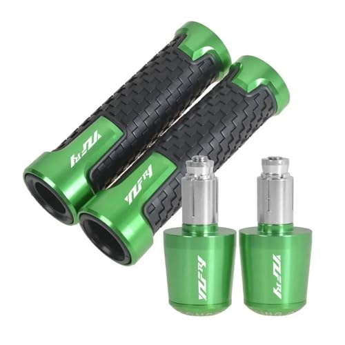 Motorrad Für YZF Yzfr1 1998–2016 2017 2018 2019 2020 Motorradzubehör: 22 Mm Lenkergriffe Und Lenkerendkappen Griffende(Green) von WITTYL