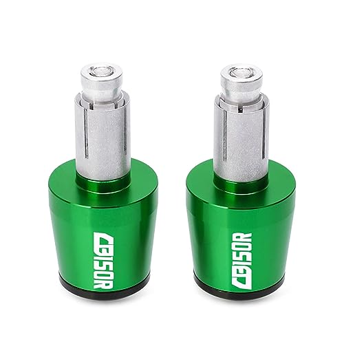 Motorrad Motorrad Griff Bar Ends Für CB150R CB 150R 2022 2021 2020 2019 2018 Handgriffe Kappen Lenker Getriebe Ausgewogene Stecker Slider Griffende(Green-black) von WITTYL