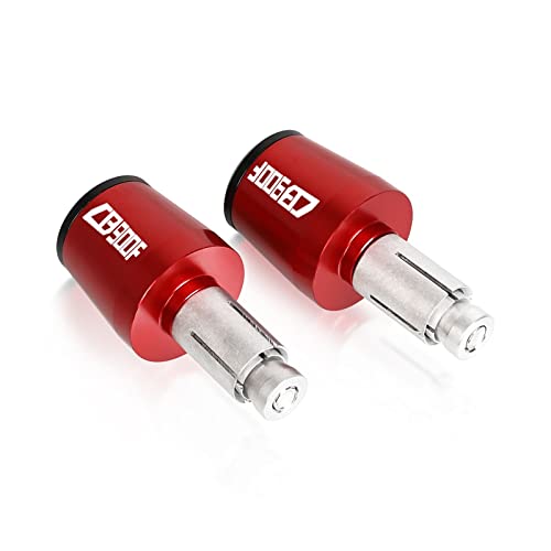 Motorrad Motorrad Griff Bar Ends Hand Griffe Kappen Lenker Getriebe Ausgewogene Stecker Slider Für CB900F Hornet CB 900F 2001-2008 2009 Griffende(Red-black) von WITTYL