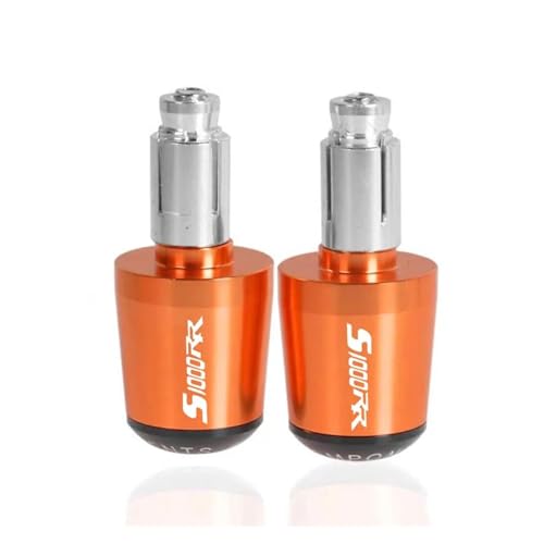 Motorrad Motorrad-Lenkerendkappen Für BMW S1000RR 2009 2010 2011 2012 2013 2014 2015 2016 2017 2018 Griffende(Orange) von WITTYL