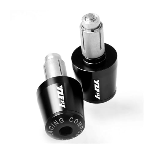 WITTYL Motorrad CNC-Lenkergriffe Bar Ends Für YZFR1 YZF-R1 YZF R1 R1M R1S 2004 2005 2006 2007 2008 2009 2010 2011 2012 2013 2014 2015 Griffende(Black) von WITTYL