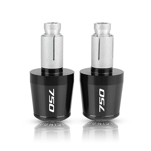WITTYL Motorrad GSR GSXR GSX 750 F GSX-R Motorrad Lenker Griff Enden Griff Bar Kappe End Stecker Für Suzuki GSR750 GSXS750 GSXR750 Katana GSX750F Griffende (Color : Black-Black) von WITTYL