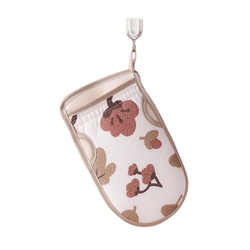 WIUYEH Badeschwamm, Rückenschrubber, Luffa-Handtuch, doppelseitiger Dusch-Luffa-Schwamm, Peeling-Badeschrubber, Rückenschrubber-Badewerkzeug-Set, for Männer und Frauen(1 Brown) von WIUYEH