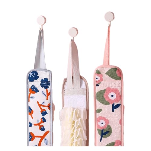 WIUYEH Badeschwamm, Rückenschrubber, Luffa-Handtuch, doppelseitiger Dusch-Luffa-Schwamm, Peeling-Badeschrubber, Rückenschrubber-Badewerkzeug-Set, for Männer und Frauen(Natural) von WIUYEH
