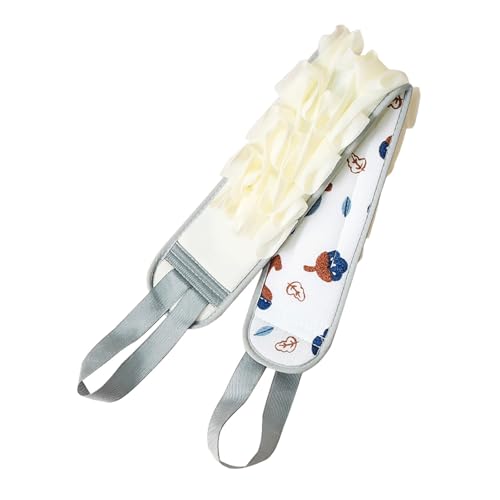 WIUYEH Doppelseitiger Dusch-Luffa-Schwamm, Peeling-Badeschrubber, Badeschwamm, Rückenschrubber, Luffa-Handtuch, Rückenschrubber-Badewerkzeug-Set, for Männer und Frauen(Blue 1) von WIUYEH