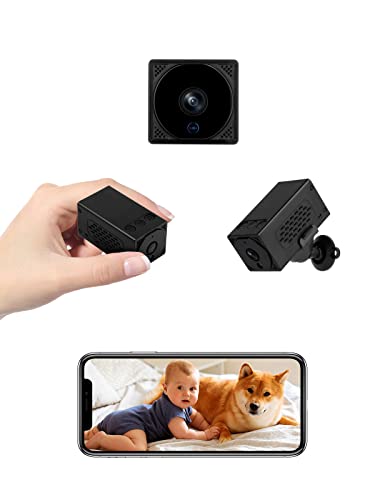WIWACAM MW1-Pro Mini Kamera 4K HD WLAN 2600mAh Akku, Live Übertragung Handy App Kleine Überwachungskamera Innen Überwachung Babyphone Hundekamera, mit Bewegungsmelder, Nachtsicht, aufzeichnung 2 von WIWACAM