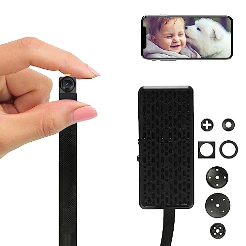 WIWACAM MW5L WLAN-Kamera 4K Ultra HD, Bewegungserkennung, Überwachungskammera-Innen, microSD-Karte Steckplatz, Alarm auf Handy, E-Mail-Alarm, Akku von WIWACAM