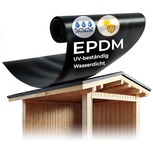 WIWEDA Dachfolie EPDM Folie 1mm 3x10m die Ideale Dachbahn für Ihr Gartenhaus, Carport wasserdicht UV beständig WIWEDA Dachfolie EPDM Folie 1mm 3x10m die Ideale Dachbahn für Ihr Gartenhaus, Carport wasserdicht UV beständig von WIWEDA
