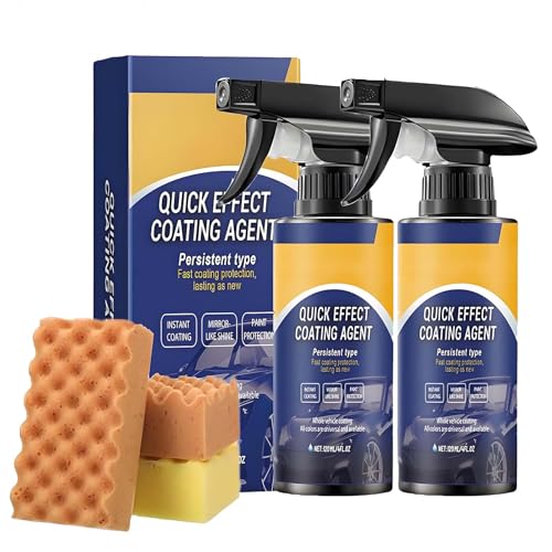 2025 Neu Drachenkind Autolack Spray - Quick Effect Coating Agent for Car with Upgrade-Schwamm, 3 in 1 Hochschutz-Auto-Beschichtungsspray Nano Spray für Autos, Motorräder, Schiffe (2 PCS) von WIWIDANG