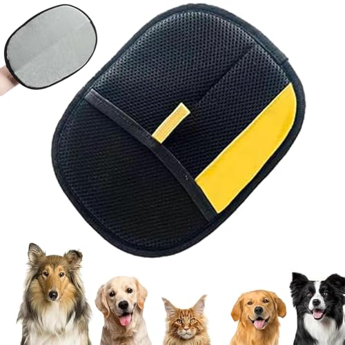 Tierhaarentferner Handschuh, Fell Magnet-Handschuh, Tierhaarentfernungshandschuh, Wiederverwendbarer Haarentferner Für Katzen Und Hunde – Waschbares Enthaarungswerkzeug Für Kleidung Und Bad (A-1PCS) von WIWIDANG