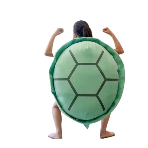 Multifunctional Giant Wearable Turtle Shell Pillow, Weighted Wearable Turtle Plush Body Pillow, Big Mega Turtle Shell Pillow Adult (grün, 100 cm/39,9 Zoll) von WIWIDANG