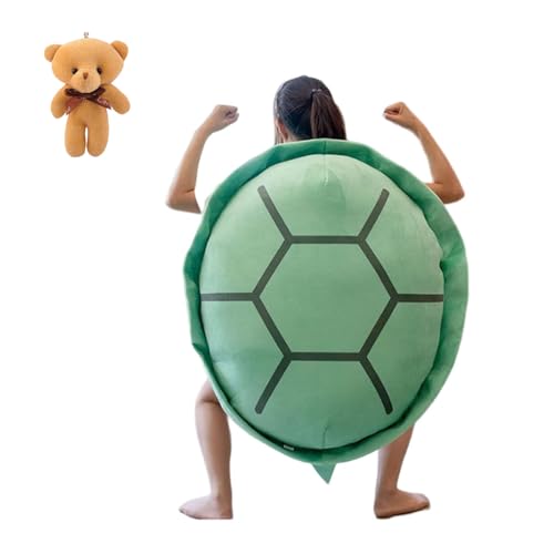 WIWIDANG Schildkröten Kissen Zum Anziehen, Turtle Pillow, Schildkröten Kissen, Riesenschildkrötenkissen, Turtle Power Shell (grün, 100 cm/39,9 Zoll) von WIWIDANG