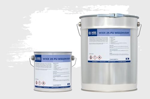 Wixx 2K PU Straßenfarbe Linienfarbe - 5L - Weiß von WIXX COATINGS