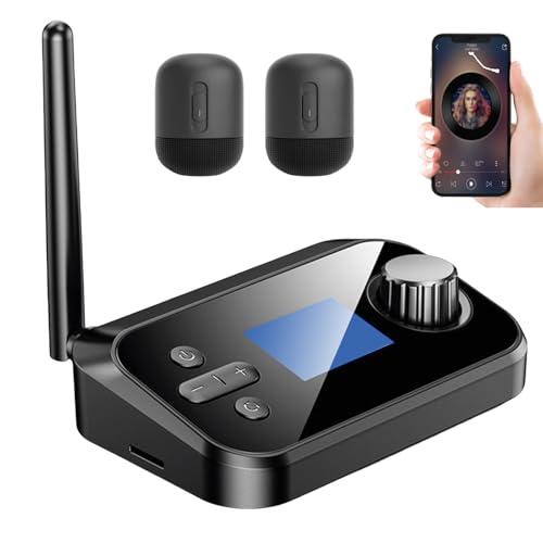 Bluetooth Sender Empfänger: WIYETY 3-in-1 Bluetooth Audio Adapter, Bluetooth Transmitter Receiver für TV Stereoanlage - Kabelloses Audio-Streaming für Heimkino und Musikgenuss von WIYETY