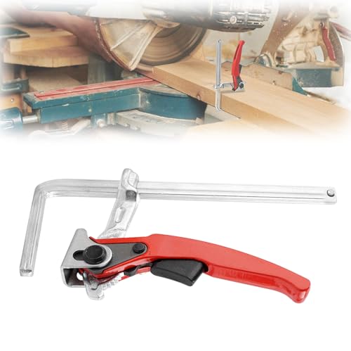 WIYETY Hebelzwinge 160/60 mm - Universelle Fixierung für Führungsschienen diverser Hersteller, ideal für Multifunktionstische - Robuste Schraubzwinge für präzise Spannarbeiten von WIYETY