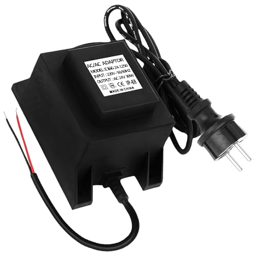 WIYETY LED Trafo 24V Netzteil AC/AC 30W, Außen Steckernetzteil Trafo mit Stecker, IP68 Wasserdicht LED Transformator, für LED-Beleuchtung, Teichbeleuchtung WIYETY LED Trafo 24V Netzteil AC/AC 30W, Außen Steckernetzteil Trafo mit Stecker, IP68 Wasserdicht LED Transformator, für LED-Beleuchtung, Teichbeleuchtung von WIYETY