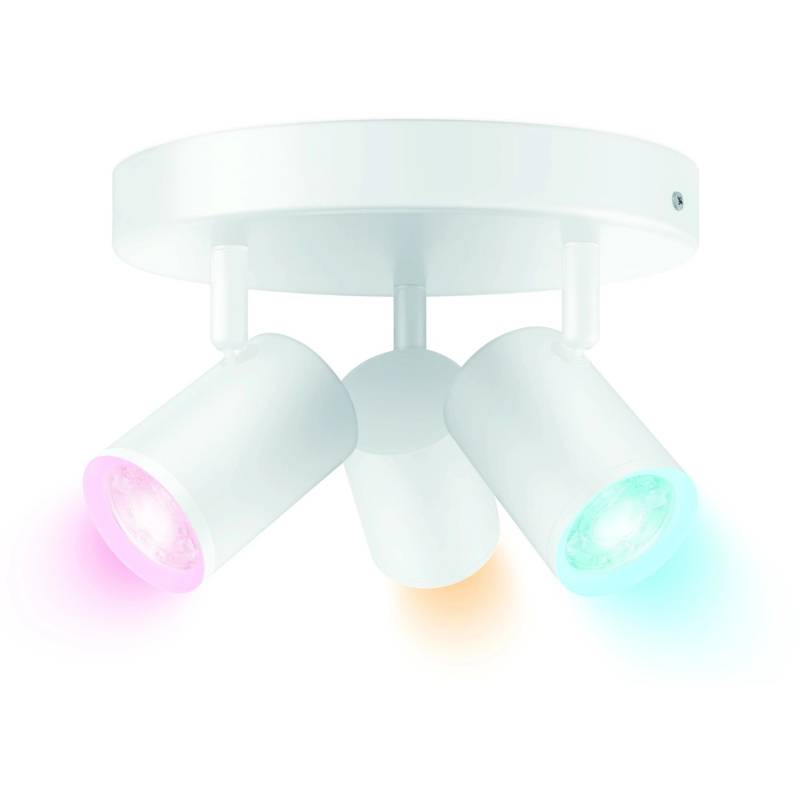 WIZ Deckenleuchte Imageo 3er-Spot Tunable White & Color 1035 lm Weiß Ø 12,3 cm von WIZ