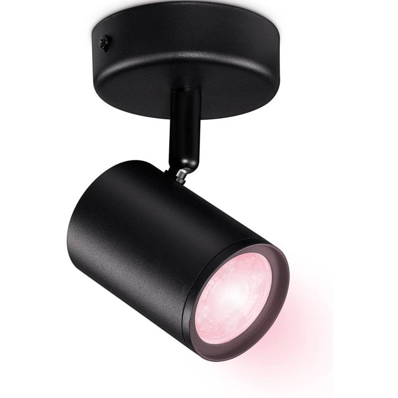 WIZ LED-Deckenleuchte Imageo 1er-Spot Tunable White & Color 345 lm Schwarz von WIZ