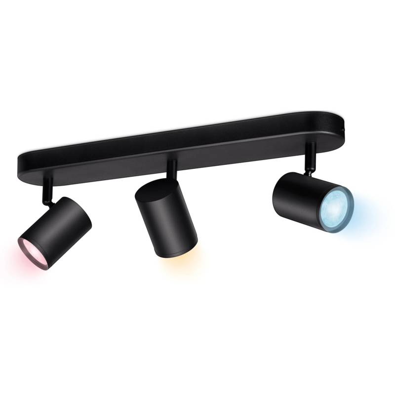 WIZ LED-Deckenleuchte Imageo 3er-Spot Tunable White & Color 1035 lm Schwarz von WIZ