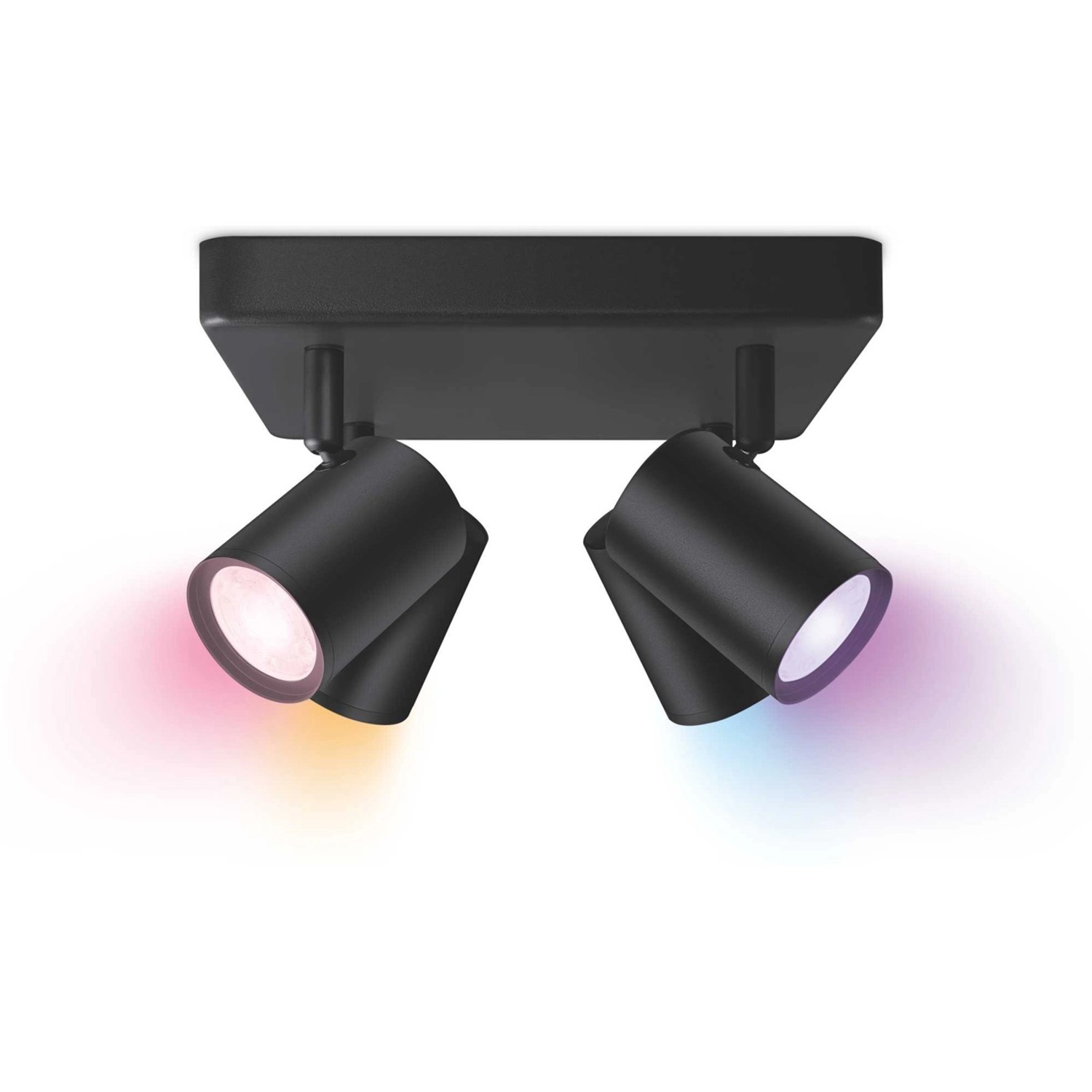 WIZ LED-Deckenleuchte Imageo 4er-Spot Tunable White & Color 1380 lm Schwarz WIZ LED-Deckenleuchte Imageo 4er-Spot Tunable White & Color 1380 lm Schwarz von WIZ