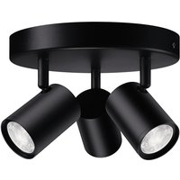 WiZ 8719514554535 IMAGEO WiZ Spots 3x5W B 22-65K RGB RD LED-Deckenleuchte GU10 15 W Schwarz von WIZ