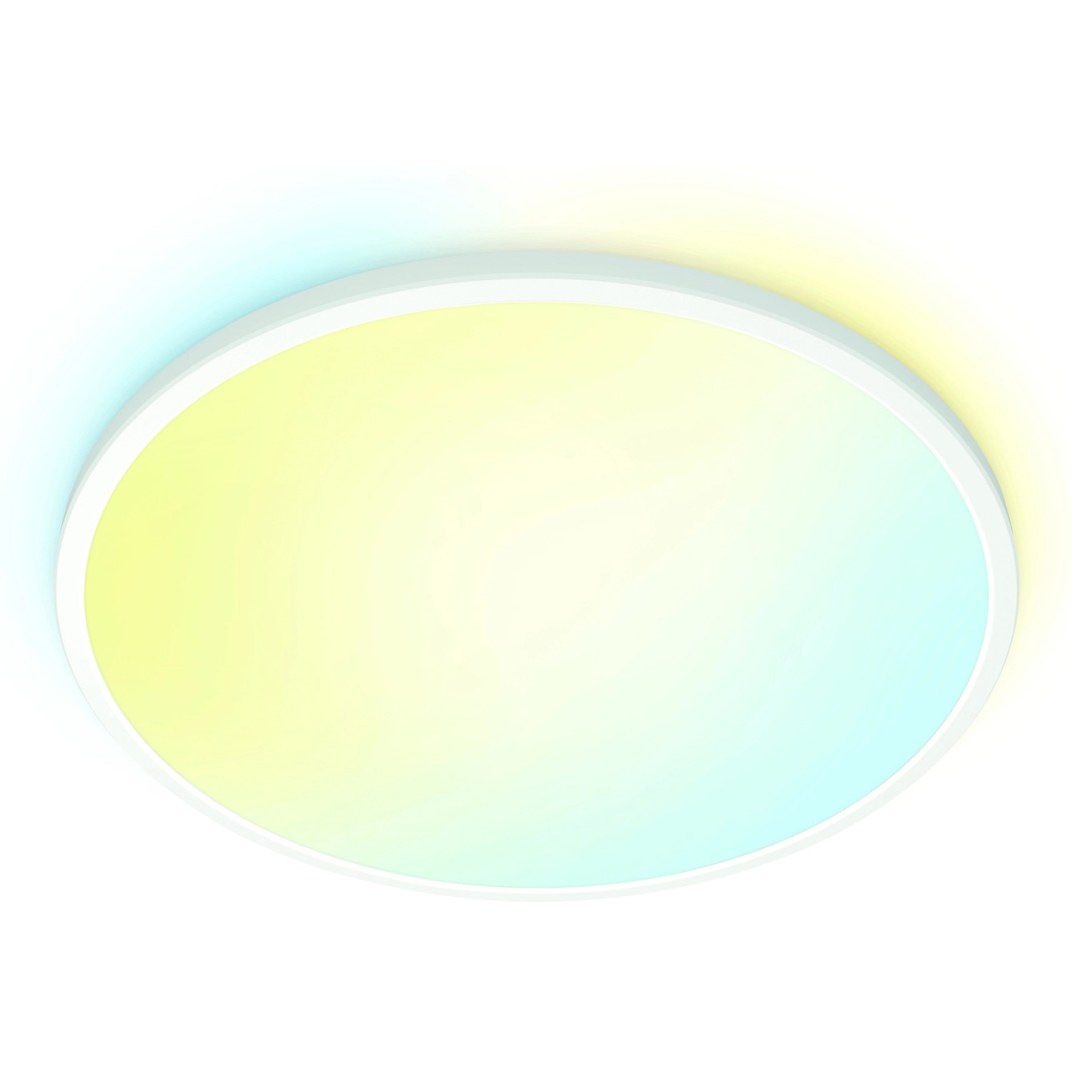 WiZ LED-Deckenleuchte SuperSlim Tunable White 3800 lm Weiß Ø 55 cm von WIZ