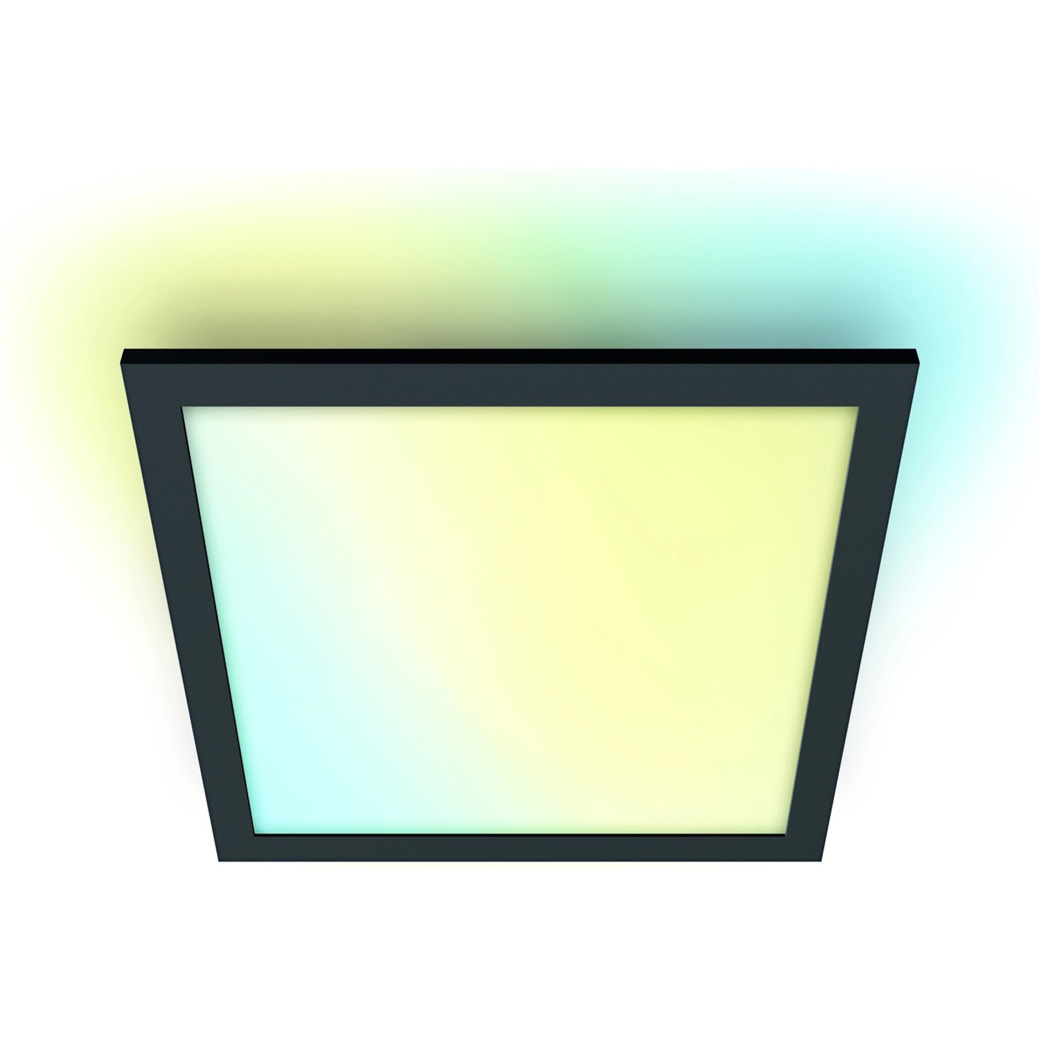 WiZ LED-Panel Quadratisch Tunable White 1000 lm Schwarz 30 cm x 30 cm von WIZ
