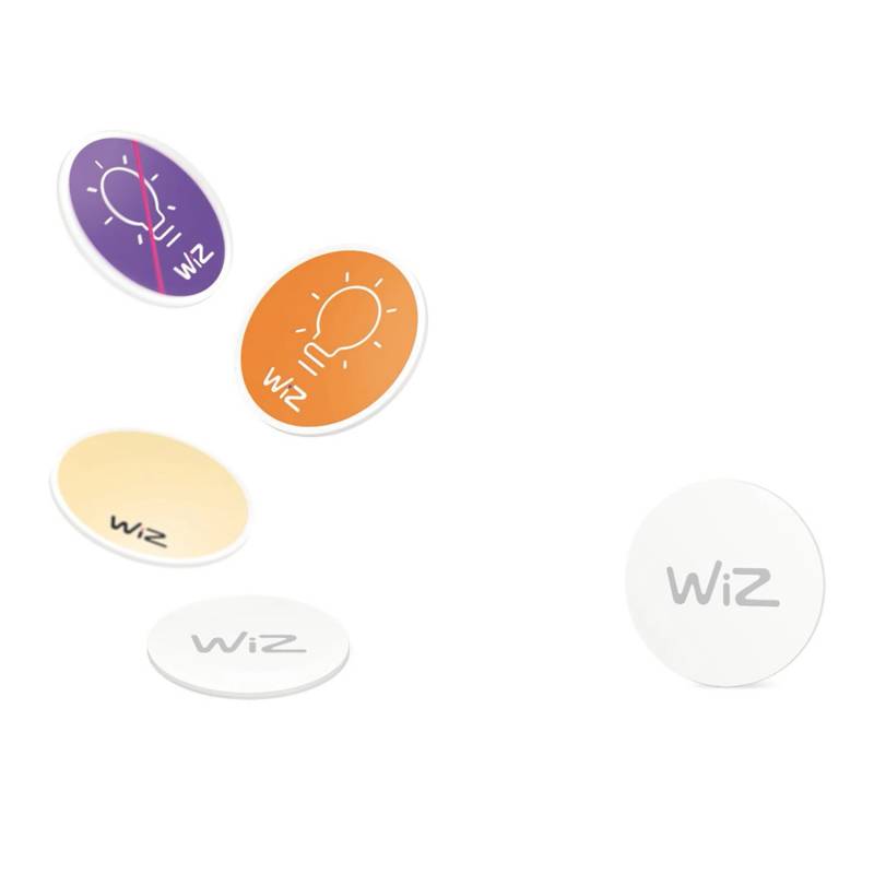 WiZ NFC Smart Tags 4 Stück Weiß von WIZ