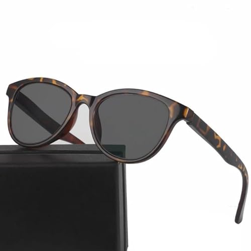 WInara Schildpatt Selbsttönende Lesebrille, Cat Eye Lesebrille, HD-Computerbrille Retro stilvolle Vollformat-Sonnenbrille (Color : Tortoiseshell, Size : +1.25) von WInara