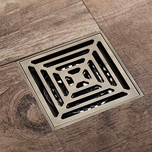 WJHCDDA Dusche Abflusssieb Antike Bronze Messing Badezimmer Dusche Gemeinschaftsboden Drain Dusche Bodenabläufe for Familienbad Waschbecken von WJHCDDA