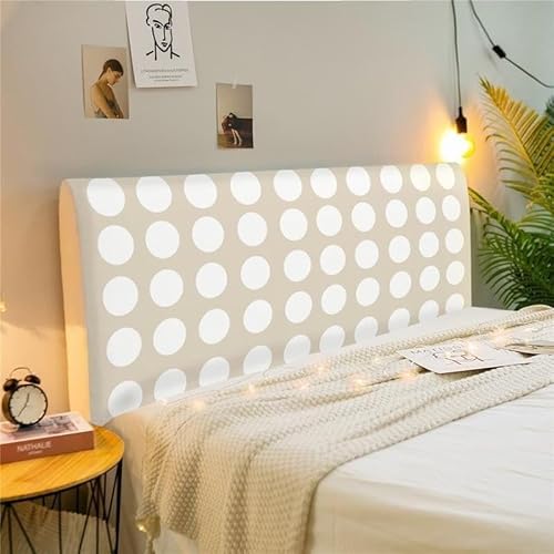 WJHDWYD Bettkopfteilbezug, Kopfteilbezug for Doppel-/Einzelbett/Queensize-Bett, elastischer Kopfteilbezug, elastischer Schutzbezug(B,160cm) von WJHDWYD