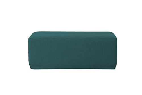 WJHDWYD Hockerbezug, Jacquard-Hockerbezug, Bezug, Bezug for Ottomane, Fußhocker 1Stk(Erba Verde) von WJHDWYD