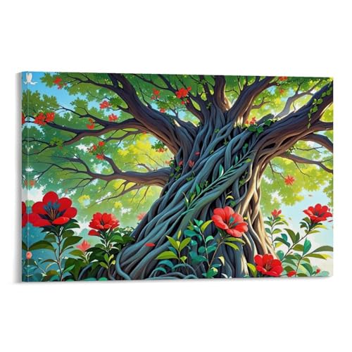 WJHJZQYY Eleganter Baum des Lebens, Wanddekoration, majestätische Waldkunst für Zuhause, dekoratives Wandbild, modernes Kunstposter, 30 x 45 cm WJHJZQYY Eleganter Baum des Lebens, Wanddekoration, majestätische Waldkunst für Zuhause, dekoratives Wandbild, modernes Kunstposter, 30 x 45 cm von WJHJZQYY