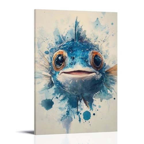 WJHJZQYY Leinwand-Kunstdruck, bezaubernder Wasserdruck, dekoratives Wandbild, modernes Poster, 60 x 90 cm von WJHJZQYY
