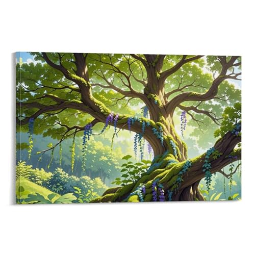 WJHJZQYY Magischer Baum der Verzauberung, Wandkunst, Dekoratives Wandbild, modernes Kunstposter, 20 x 30 cm von WJHJZQYY