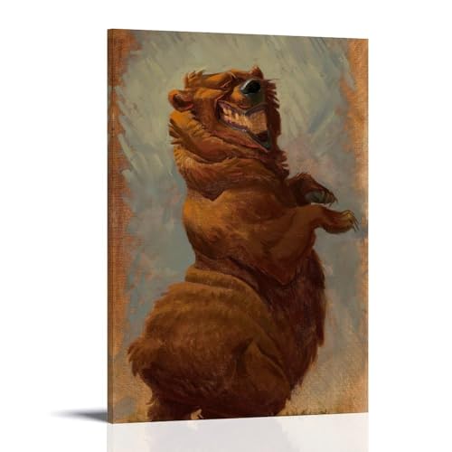 WJHJZQYY Majestätischer Braunbär-Wandkunst, Dekoration, dekoratives Wandbild, modernes Kunstposter, 20 x 30 cm WJHJZQYY Majestätischer Braunbär-Wandkunst, Dekoration, dekoratives Wandbild, modernes Kunstposter, 20 x 30 cm von WJHJZQYY