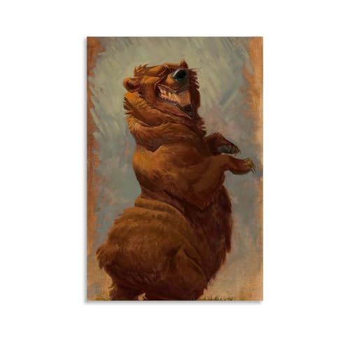 WJHJZQYY Majestätischer Braunbär-Wandkunst, Dekoration, dekoratives Wandbild, modernes Kunstposter, 20 x 30 cm WJHJZQYY Majestätischer Braunbär-Wandkunst, Dekoration, dekoratives Wandbild, modernes Kunstposter, 20 x 30 cm von WJHJZQYY