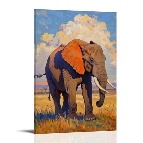 WJHJZQYY Majestätischer Elefant, lebendige Wildtier-Dekoration für Zuhause, dekoratives Wandbild, modernes Kunstposter, 60 x 90 cm WJHJZQYY Majestätischer Elefant, lebendige Wildtier-Dekoration für Zuhause, dekoratives Wandbild, modernes Kunstposter, 60 x 90 cm von WJHJZQYY