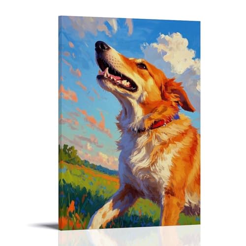 WJHJZQYY Majestätischer Golden Retriever Wandkunst, Dekoration, dekoratives Wandbild, modernes Kunstposter, 60 x 90 cm WJHJZQYY Majestätischer Golden Retriever Wandkunst, Dekoration, dekoratives Wandbild, modernes Kunstposter, 60 x 90 cm von WJHJZQYY