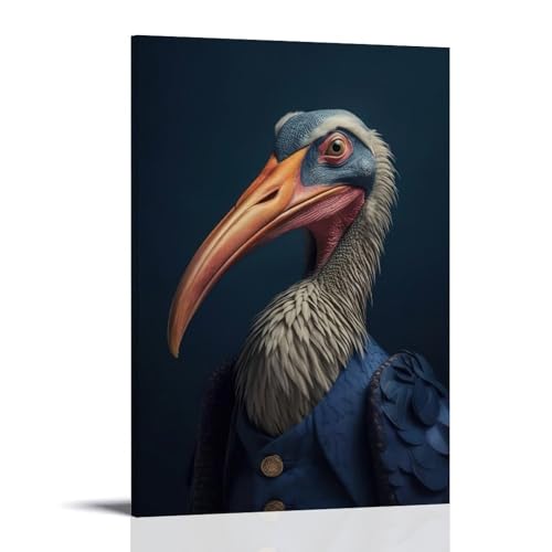WJHJZQYY Majestätischer Pfauen-Wanddekoration, eleganter blauer und wunderschöner Schwanz, Kunstdruck für Zuhause, dekoratives Wandbild, modernes Kunstposter, 30 x 45 cm von WJHJZQYY