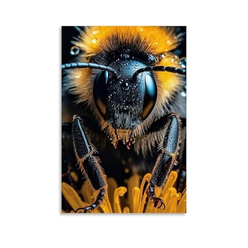 WJHJZQYY Majestic Bee CloseUp Wandkunst, Dekoration, dekoratives Wandbild, modernes Kunstposter, 50 x 75 cm WJHJZQYY Majestic Bee CloseUp Wandkunst, Dekoration, dekoratives Wandbild, modernes Kunstposter, 50 x 75 cm von WJHJZQYY