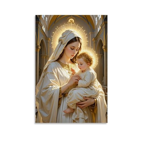 WJHJZQYY Maria und Jesus Wandkunst, Dekoration, dekoratives Wandbild, modernes Kunstposter, 20 x 30 cm WJHJZQYY Maria und Jesus Wandkunst, Dekoration, dekoratives Wandbild, modernes Kunstposter, 20 x 30 cm von WJHJZQYY