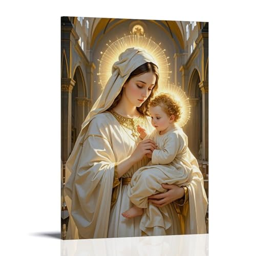 WJHJZQYY Maria und Jesus Wandkunst, Dekoration, dekoratives Wandbild, modernes Kunstposter, 60 x 90 cm WJHJZQYY Maria und Jesus Wandkunst, Dekoration, dekoratives Wandbild, modernes Kunstposter, 60 x 90 cm von WJHJZQYY