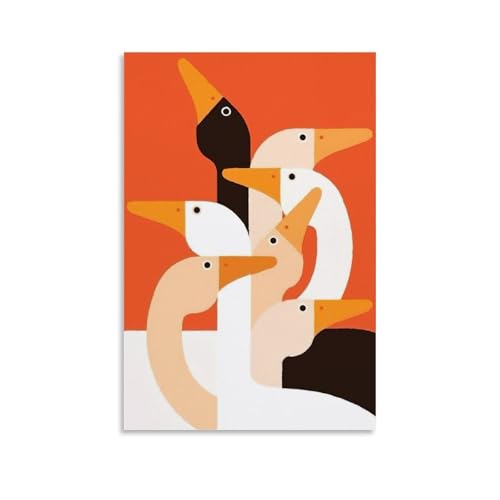 WJHJZQYY Moderner Pinguin-Kunstdruck für Wanddekoration, dekoratives Wandbild, modernes hängendes Kunstposter, 20 x 30 cm von WJHJZQYY