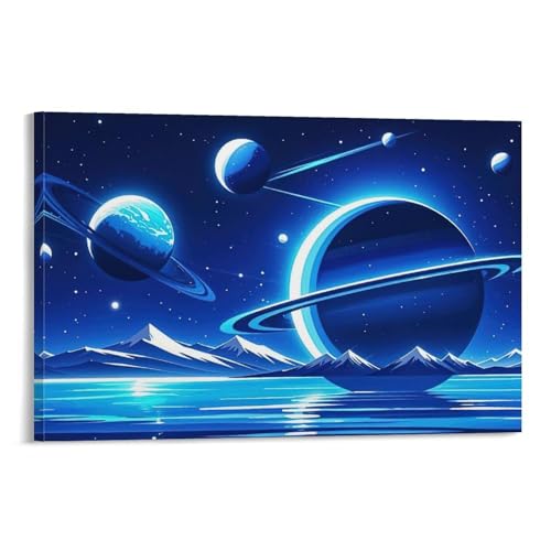 WJHJZQYY Mystische Galaxie, Wandkunst, Dekoratives Wandbild, modernes Kunstposter, 50 x 75 cm von WJHJZQYY
