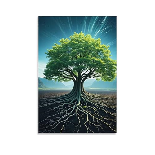 WJHJZQYY Mystischer Baum des Lebens, Wandkunst, Dekoration, dekoratives Wandbild, modernes Kunstposter, 50 x 75 cm WJHJZQYY Mystischer Baum des Lebens, Wandkunst, Dekoration, dekoratives Wandbild, modernes Kunstposter, 50 x 75 cm von WJHJZQYY