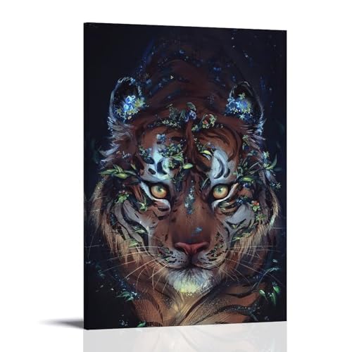WJHJZQYY Mystischer Tiger, Wandkunst, Dekoration, dekoratives Wandbild, modernes Kunstposter, 50 x 75 cm WJHJZQYY Mystischer Tiger, Wandkunst, Dekoration, dekoratives Wandbild, modernes Kunstposter, 50 x 75 cm von WJHJZQYY