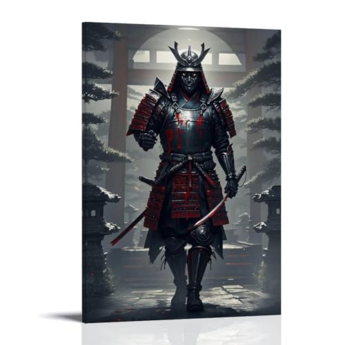 WJHJZQYY Samurai-Poster, Geisterkrieger mit Waffen, dekoratives Wandbild, modernes Kunstposter, 20 x 30 cm WJHJZQYY Samurai-Poster, Geisterkrieger mit Waffen, dekoratives Wandbild, modernes Kunstposter, 20 x 30 cm von WJHJZQYY