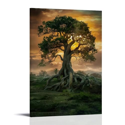 WJHJZQYY Sonnenbeleuchteter majestätischer Baum, Wandkunst, Dekoratives Wandbild, modernes Kunstposter, 60 x 90 cm WJHJZQYY Sonnenbeleuchteter majestätischer Baum, Wandkunst, Dekoratives Wandbild, modernes Kunstposter, 60 x 90 cm von WJHJZQYY